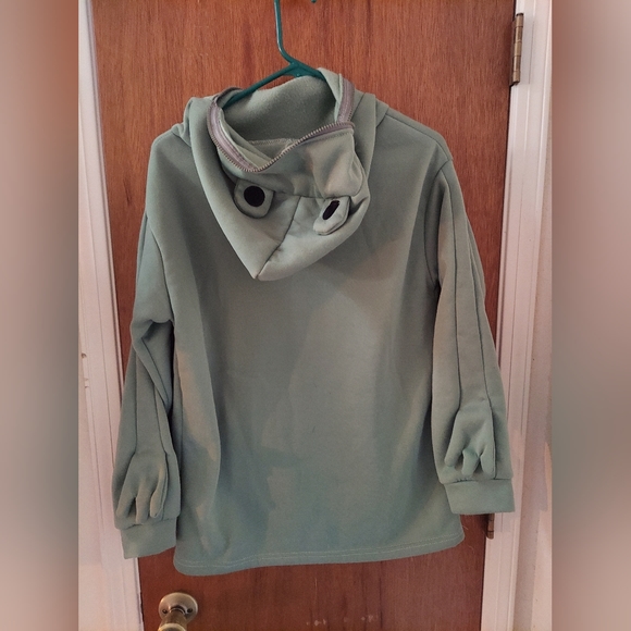 Frog zip face hoodie. Size M. - Picture 3 of 4